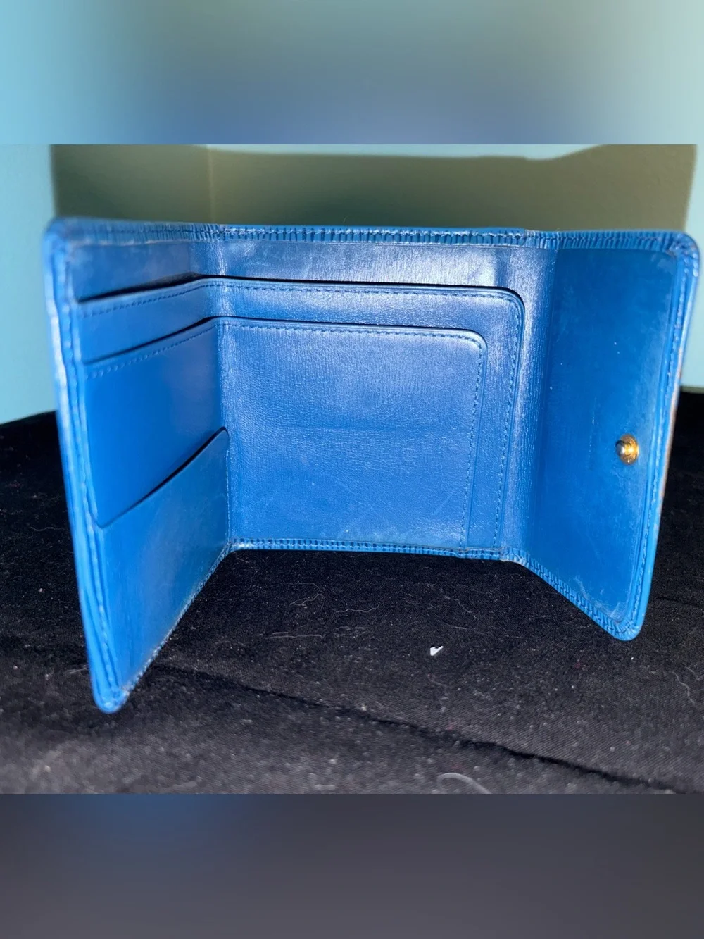 Louis Vuitton Blue Epi Leather Wallet